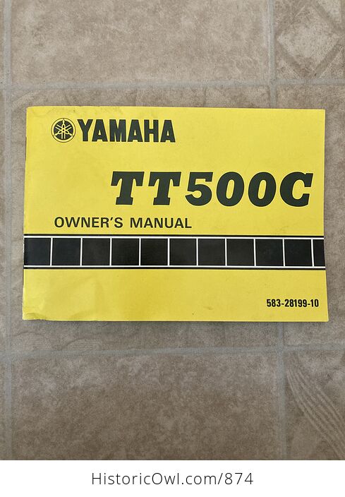 Yamaha Tt500c Owners Manual 583 28199 10 - #PSYBvHeEtWc-1